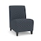 Lesro Siena Lounge Reception Armless Guest Chair, Black, RS Night Sky Upholstery SN1102 - alternate 1